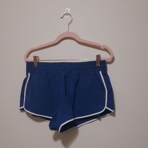 Aerie Navy Athletic Shorts with White Trim